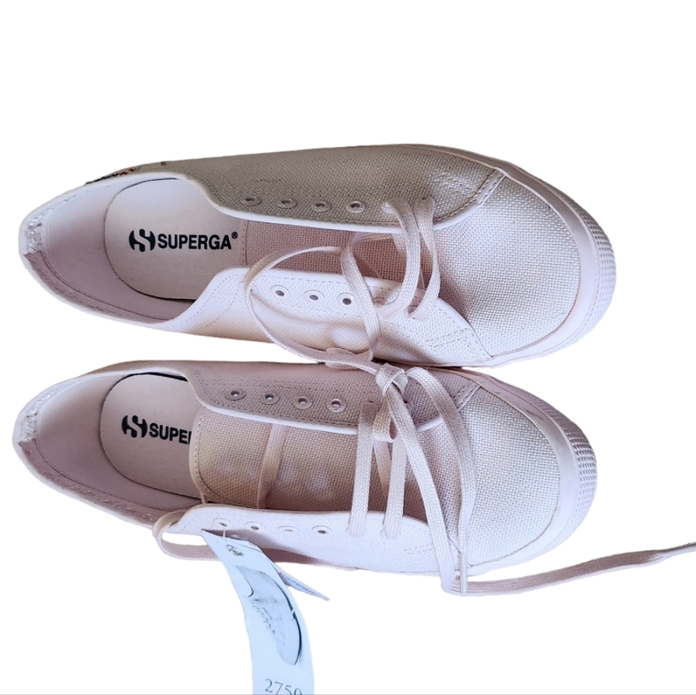 Superga NWT Pink Pale Lilac 2750 Women Sneakers Size 10 - Picture 8 of 11